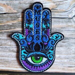 3/13$  Muses Eastern Hindu Occult Eye Embroidered Iron on Patch